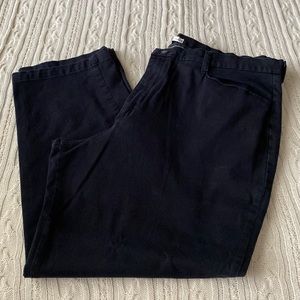 Lee, black slacks, size 22W